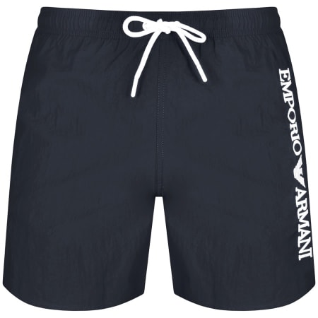 Emporio Armani Logo Swim Shorts Black Mainline Menswear Denmark